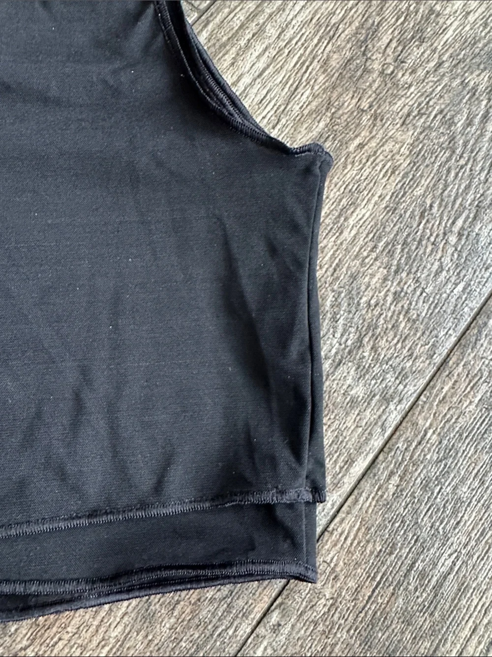 ALO Yoga One-Shoulder Black Crop Tank